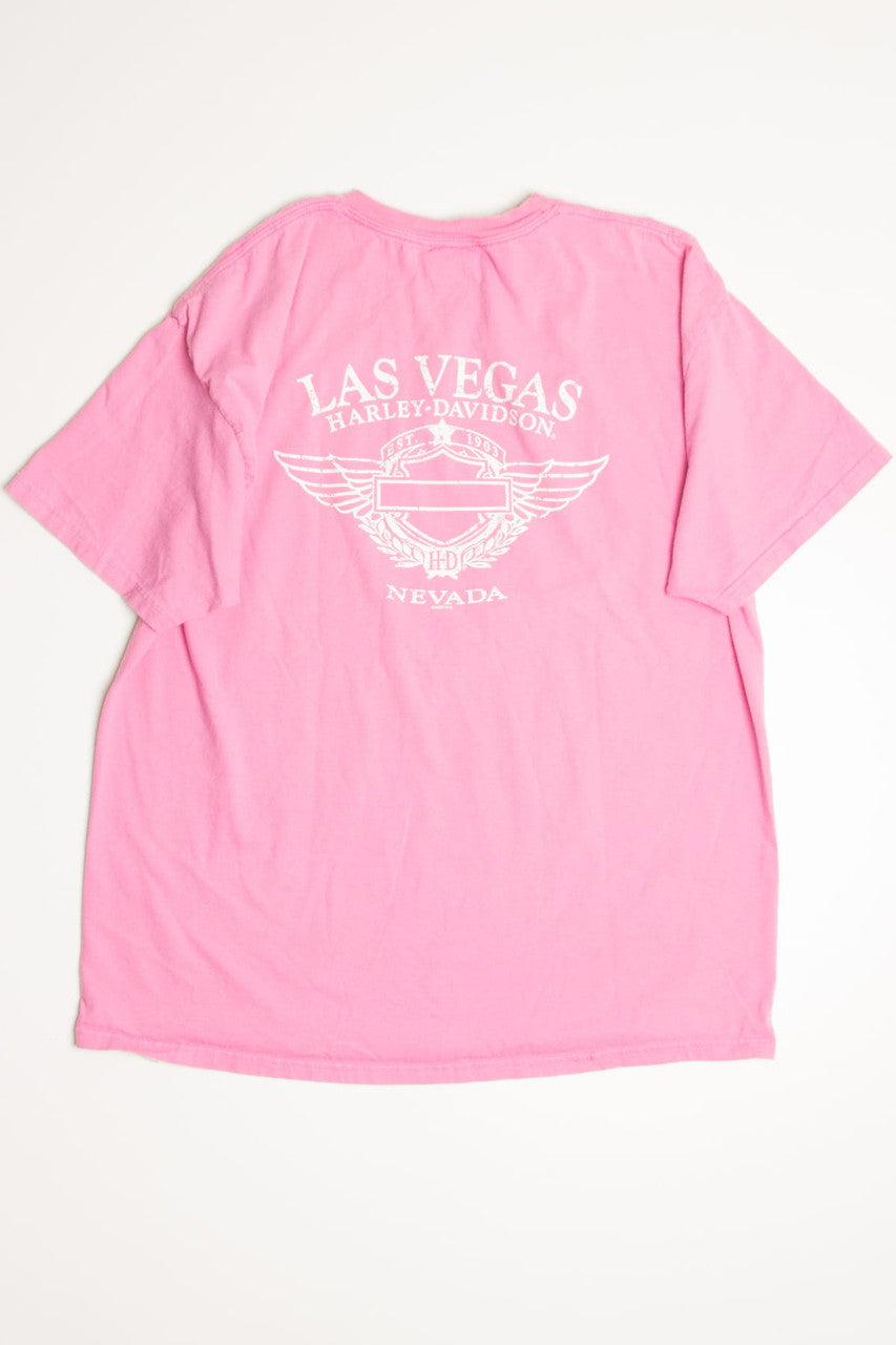 Pink Las Vegas Harley Davidson T-Shirt