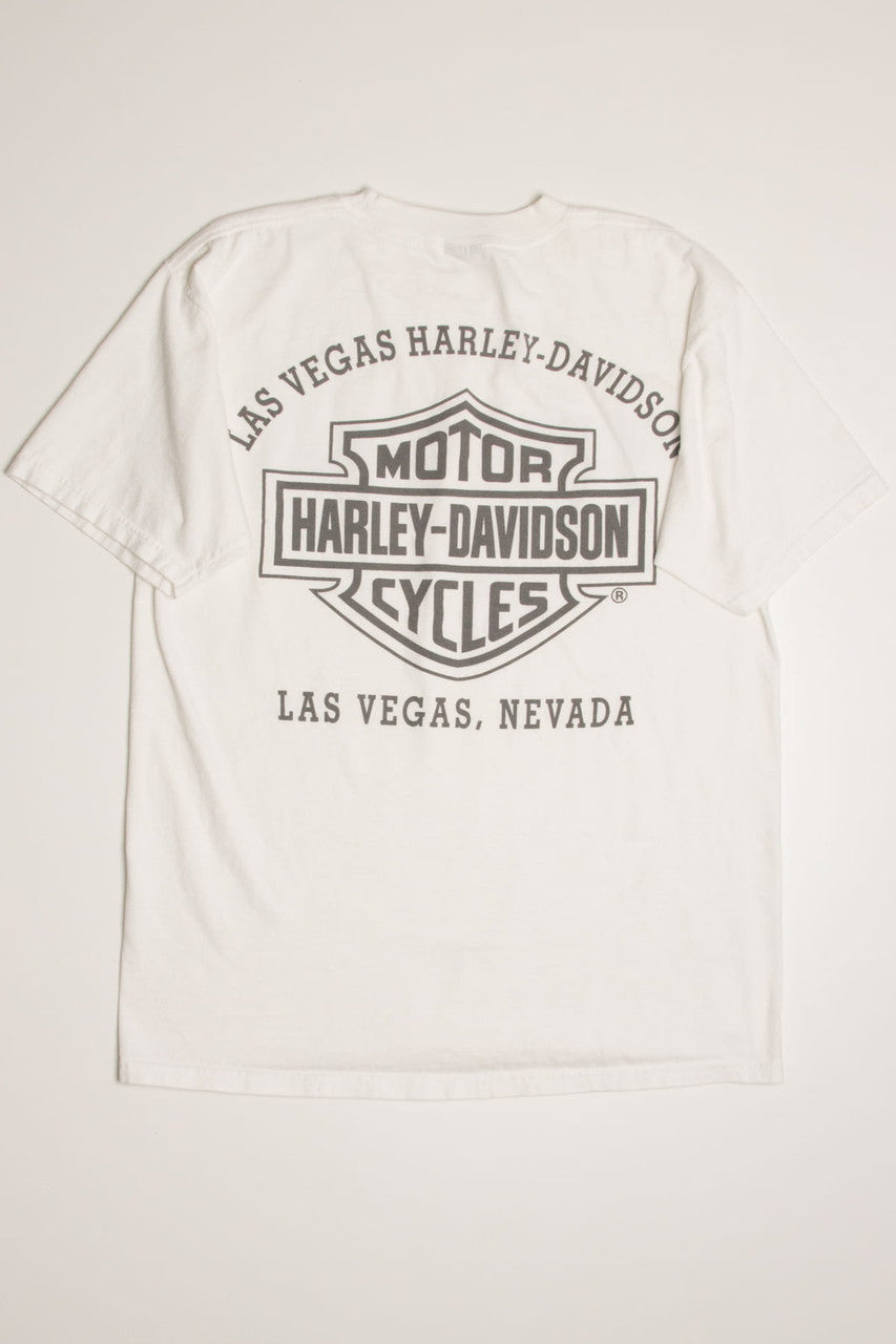 White Las Vegas Harley Davidson T-Shirt