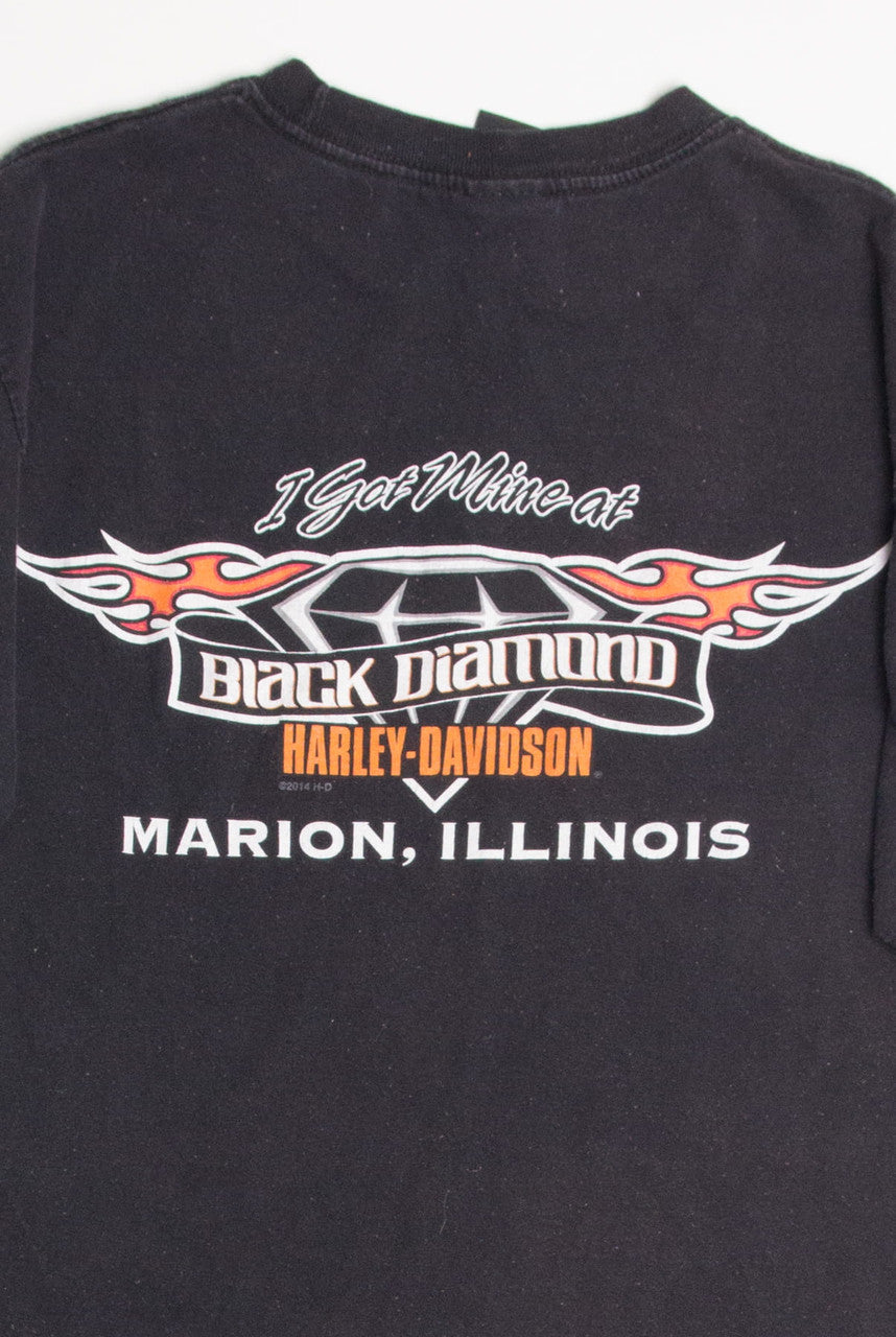 Vintage Black Diamond Harley Davidson T-Shirt 2