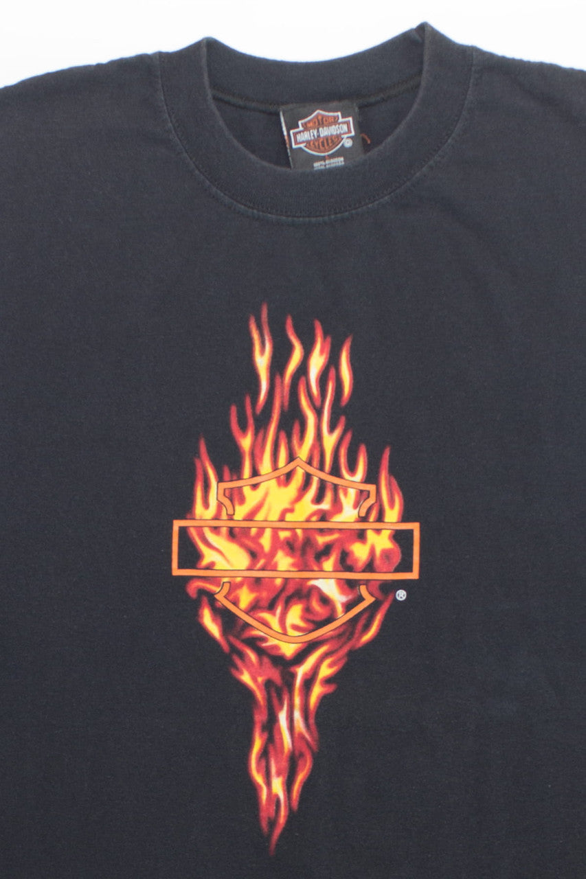 Vintage Harley Davidson Sleeveless Black T-Shirt