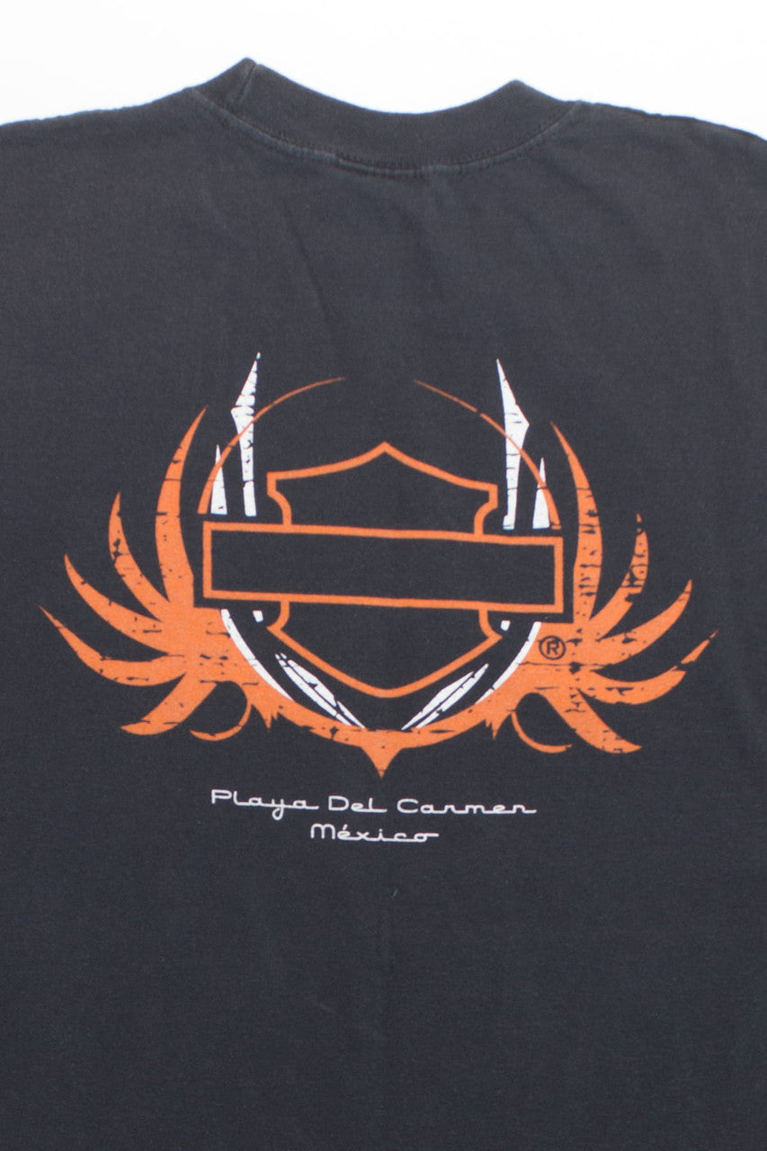 Vintage Harley Davidson Sleeveless Black T-Shirt