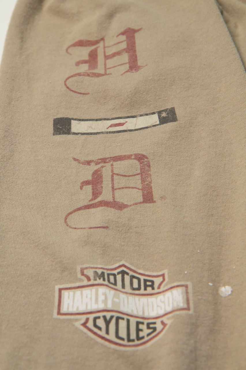 Vintage Brown Harley Davidson Long Sleeve T-Shirt