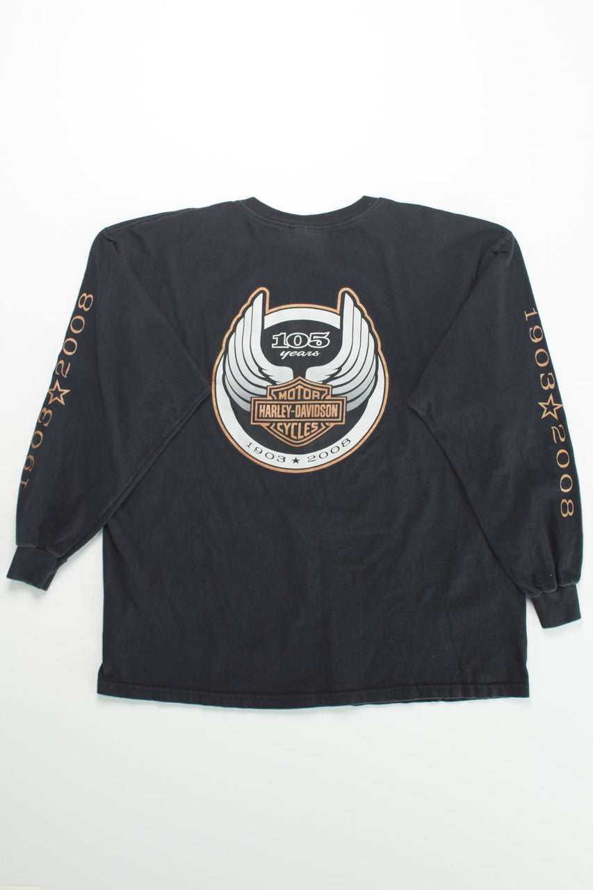 105 Years Harley Davidson Long Sleeve T-Shirt
