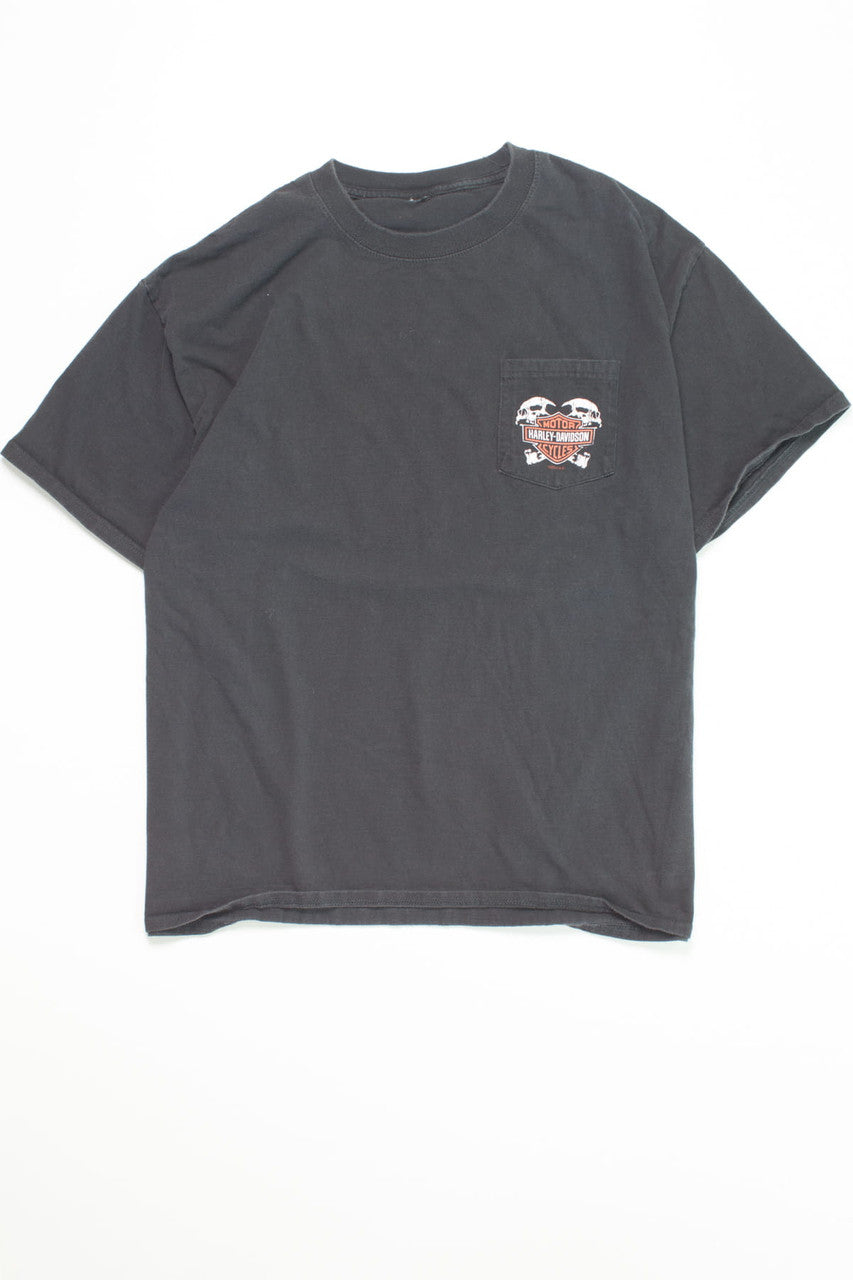 Vintage Skull Pocket Harley Davidson T-Shirt