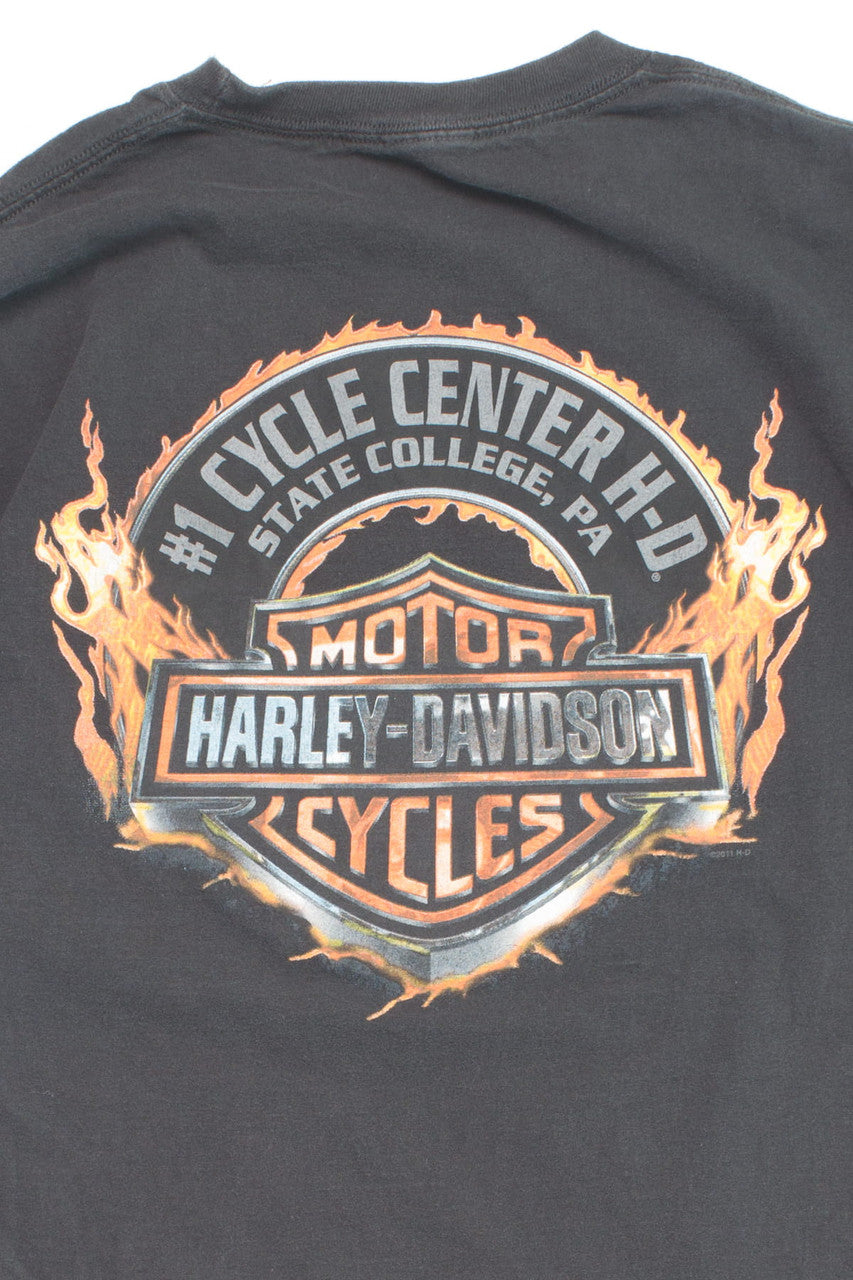 Vintage Skull Pocket Harley Davidson T-Shirt