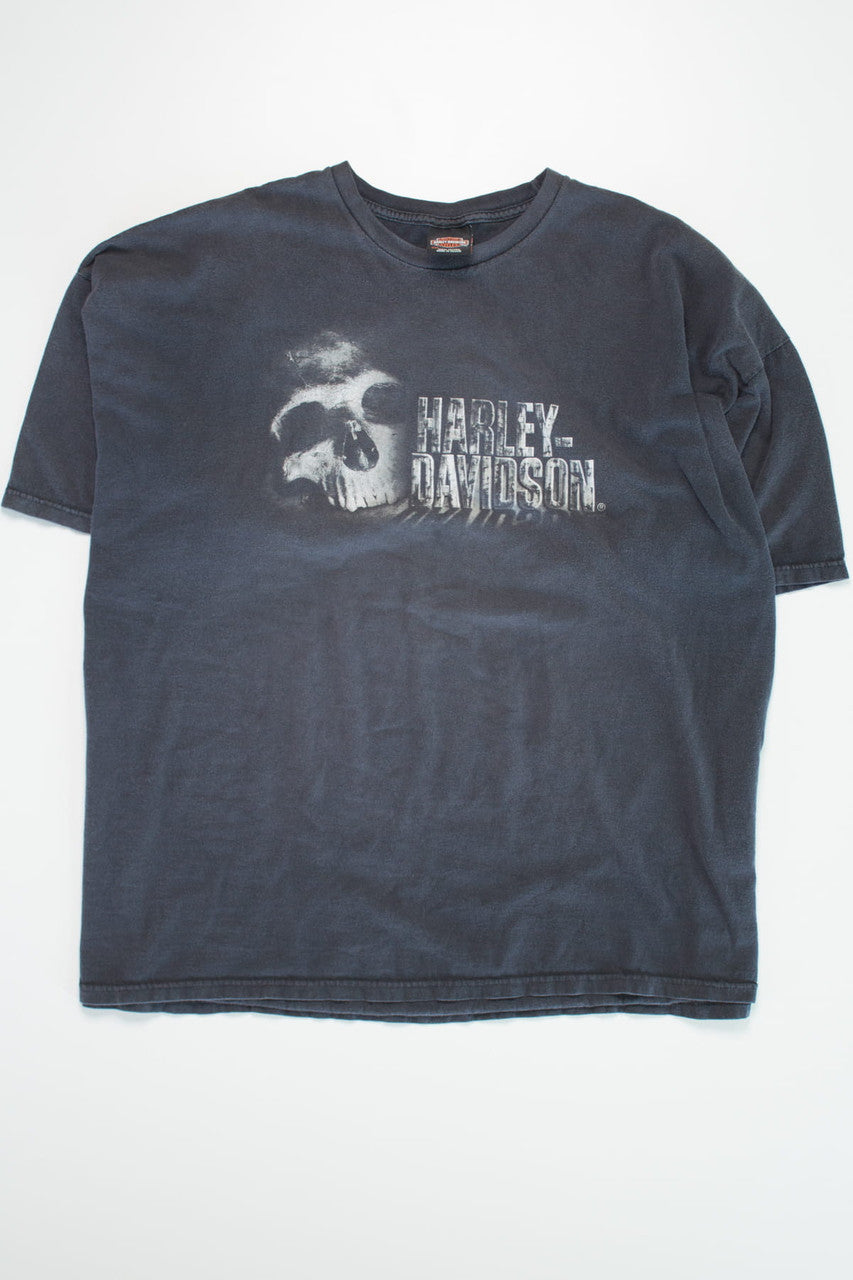 Shadowed Skull Harley Davidson T-Shirt