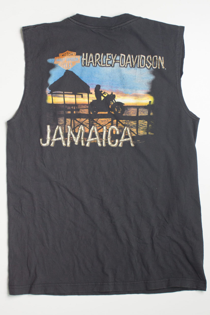 Vintage Jamaica Sleeveless Harley Davidson T-Shirt