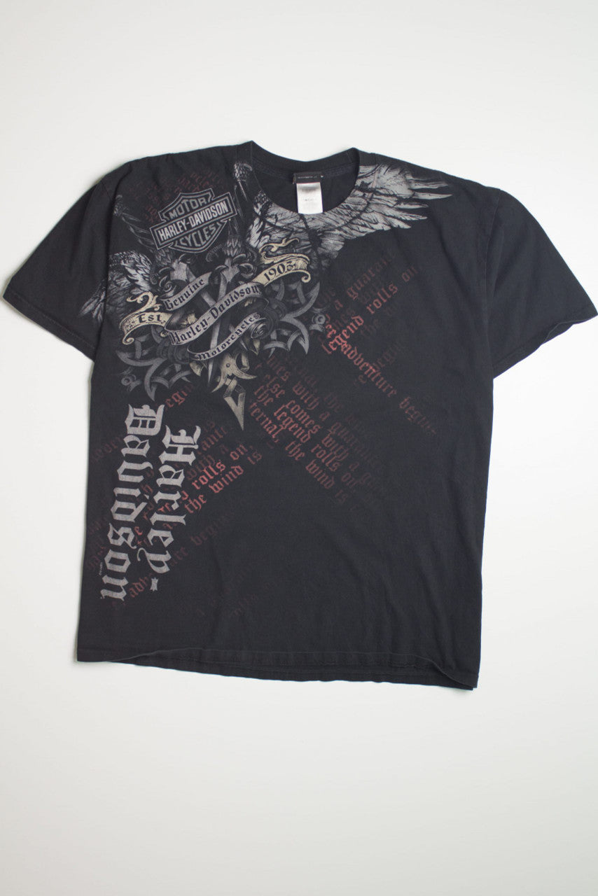 Alamo City Longhorn Skull Harley Davidson T-Shirt