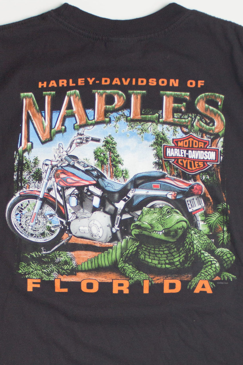 Vintage Naples Harley Davidson T-Shirt 3