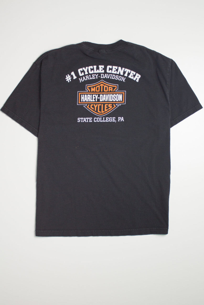 Vintage State College Pocket Harley Davidson T-Shirt