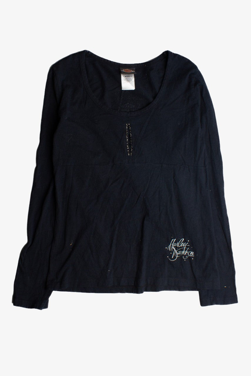 Vintage Womens Harley Davidson Long Sleeve T-Shirt 691