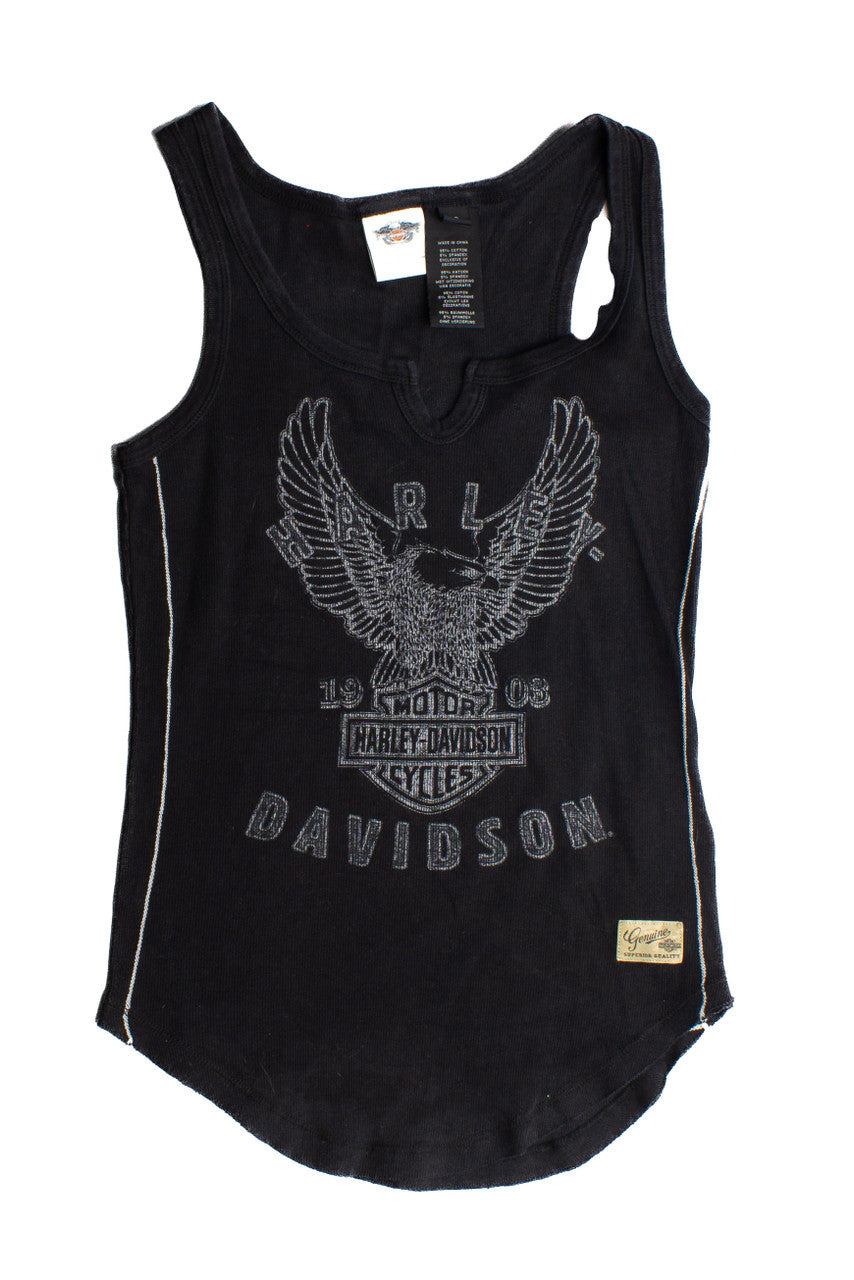 Vintage Harley Davidson Black Tank (1990s) 703