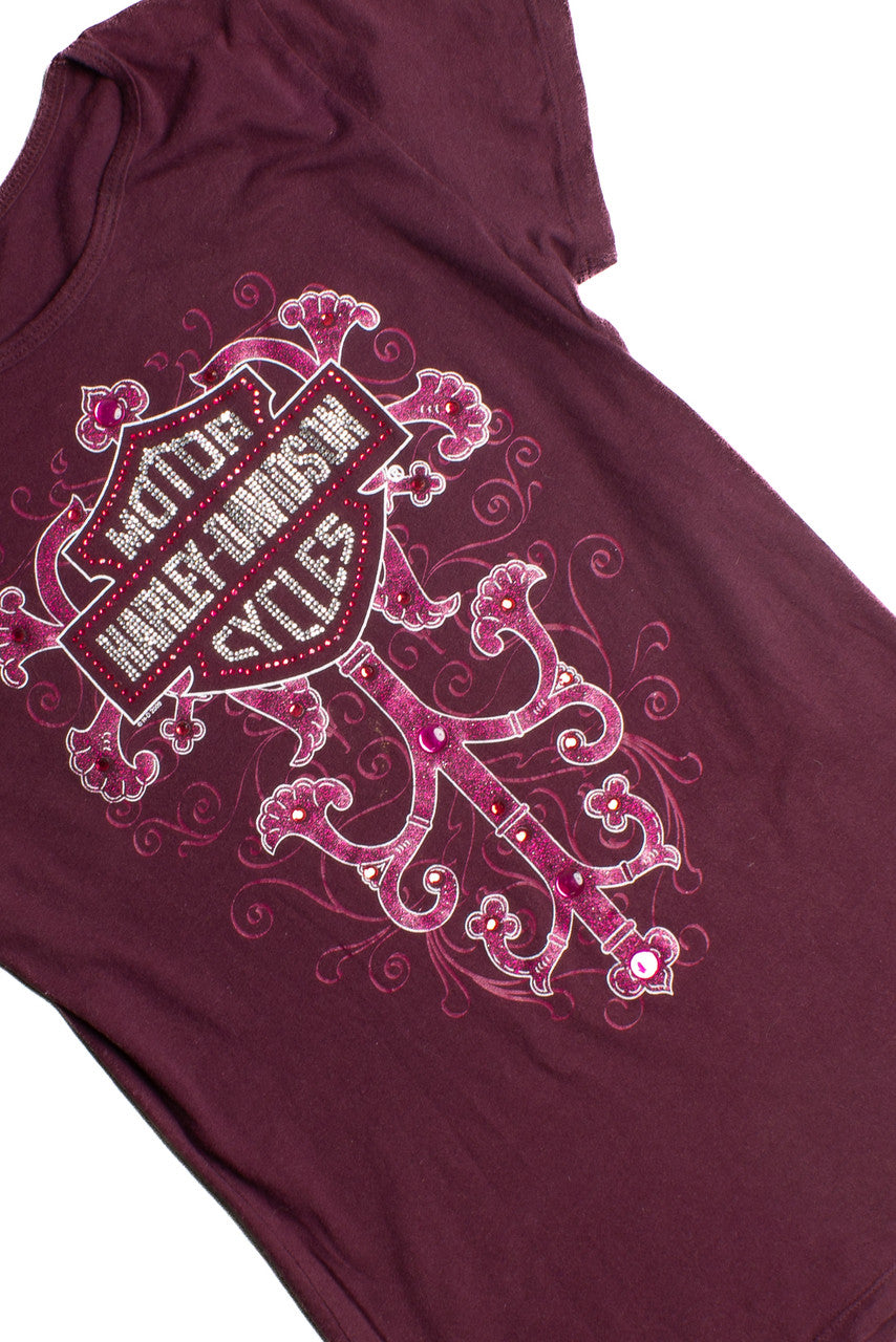 Harley Davidson Womens T-Shirt (2010s) 724