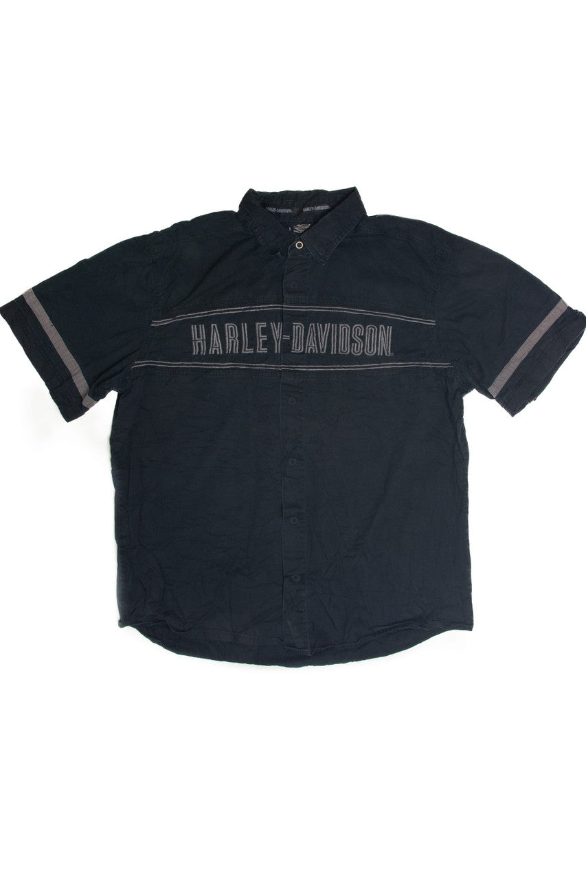 Vintage Harley Davidson Button Up Shirt
