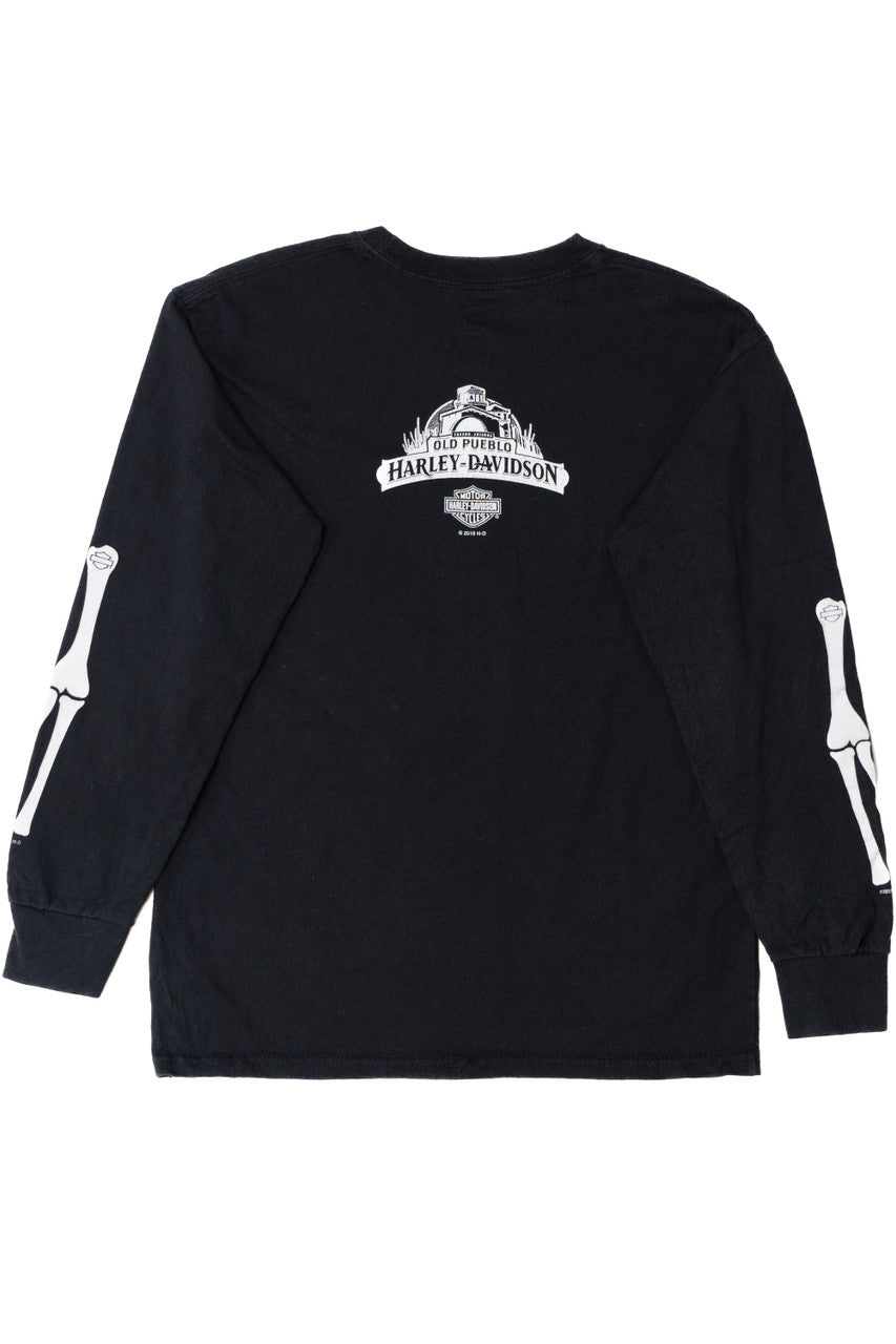 Harley Davidson Skeleton Long Sleeve T-Shirt