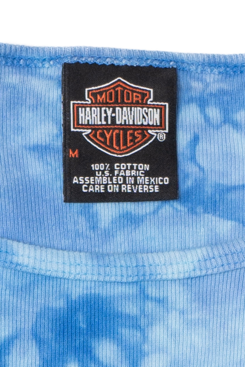Vintage Y2K Harley Davidson Tie Dye Long Sleeve T-Shirt