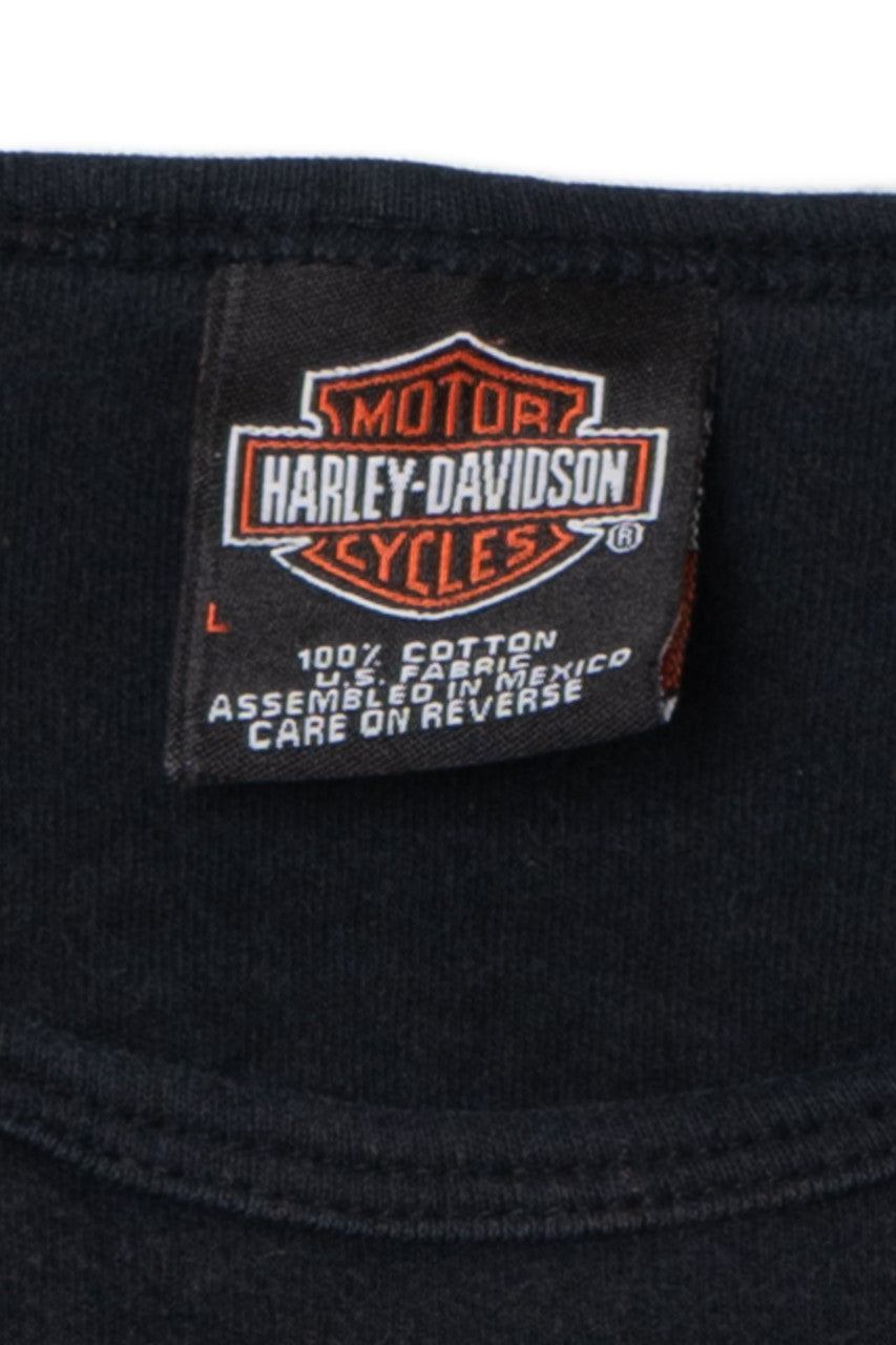 Vintage Y2K "Wings Of The Open Road" Harley Davidson Long Sleeve T-Shirt
