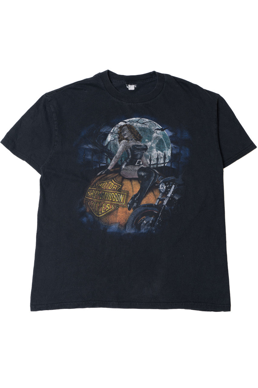 Harley Davidson Motorcycles Halloween Vampire T-Shirt