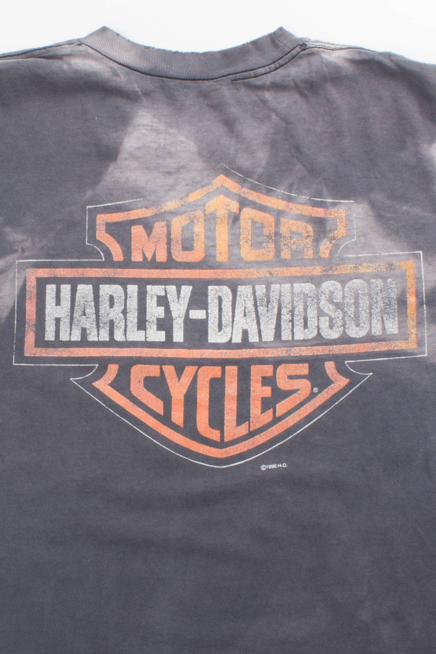 '96 Faded & Distressed Harley Davidson T-Shirt