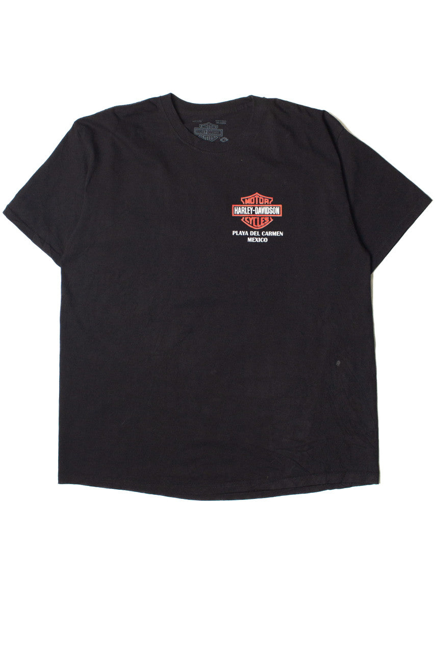 Playa Del Carmen Mexico Harley Davidson T-Shirt