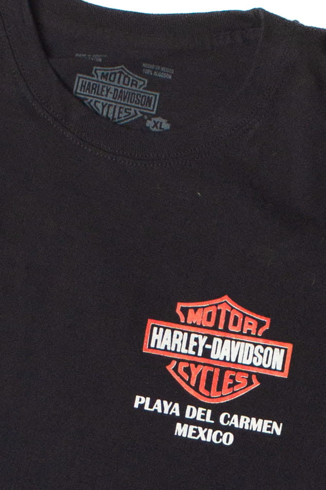 Playa Del Carmen Mexico Harley Davidson T-Shirt