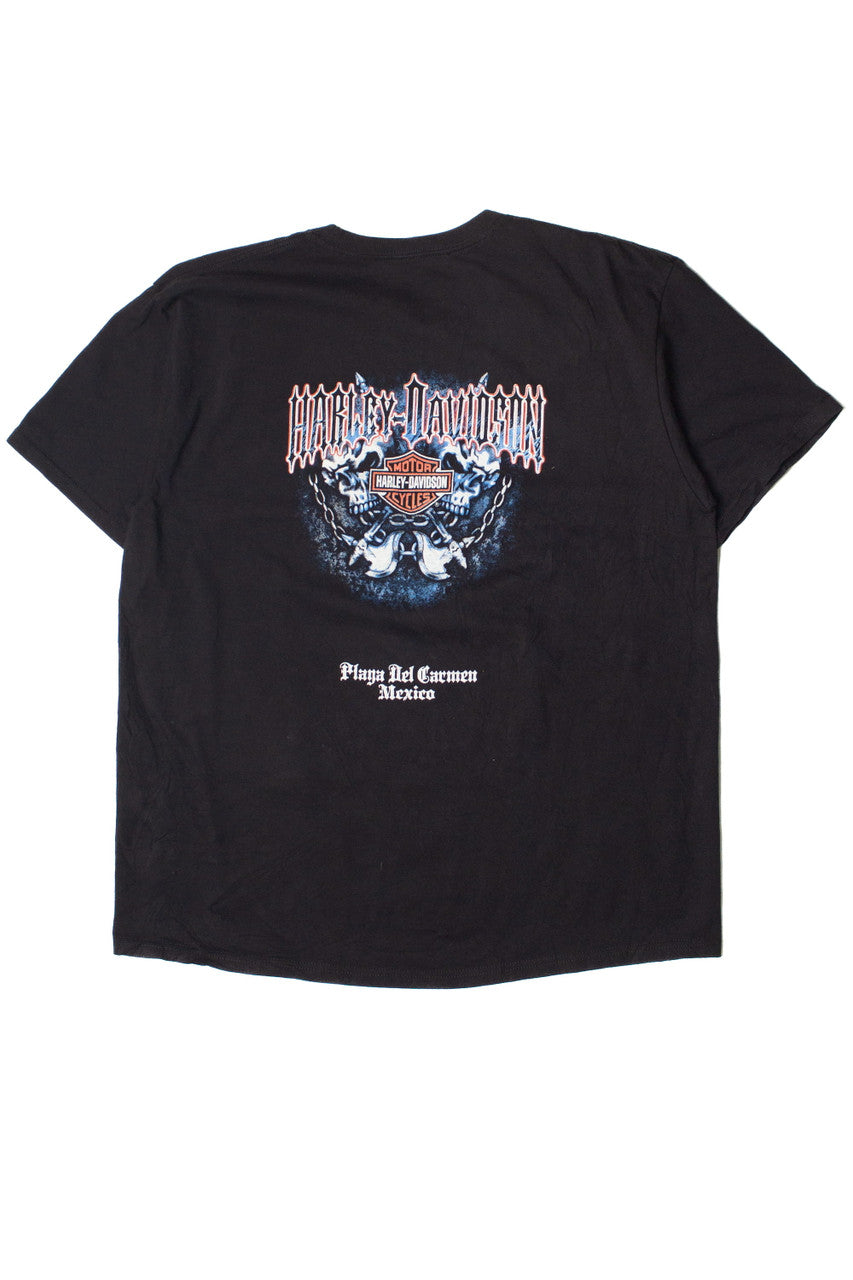Playa Del Carmen Mexico Harley Davidson T-Shirt