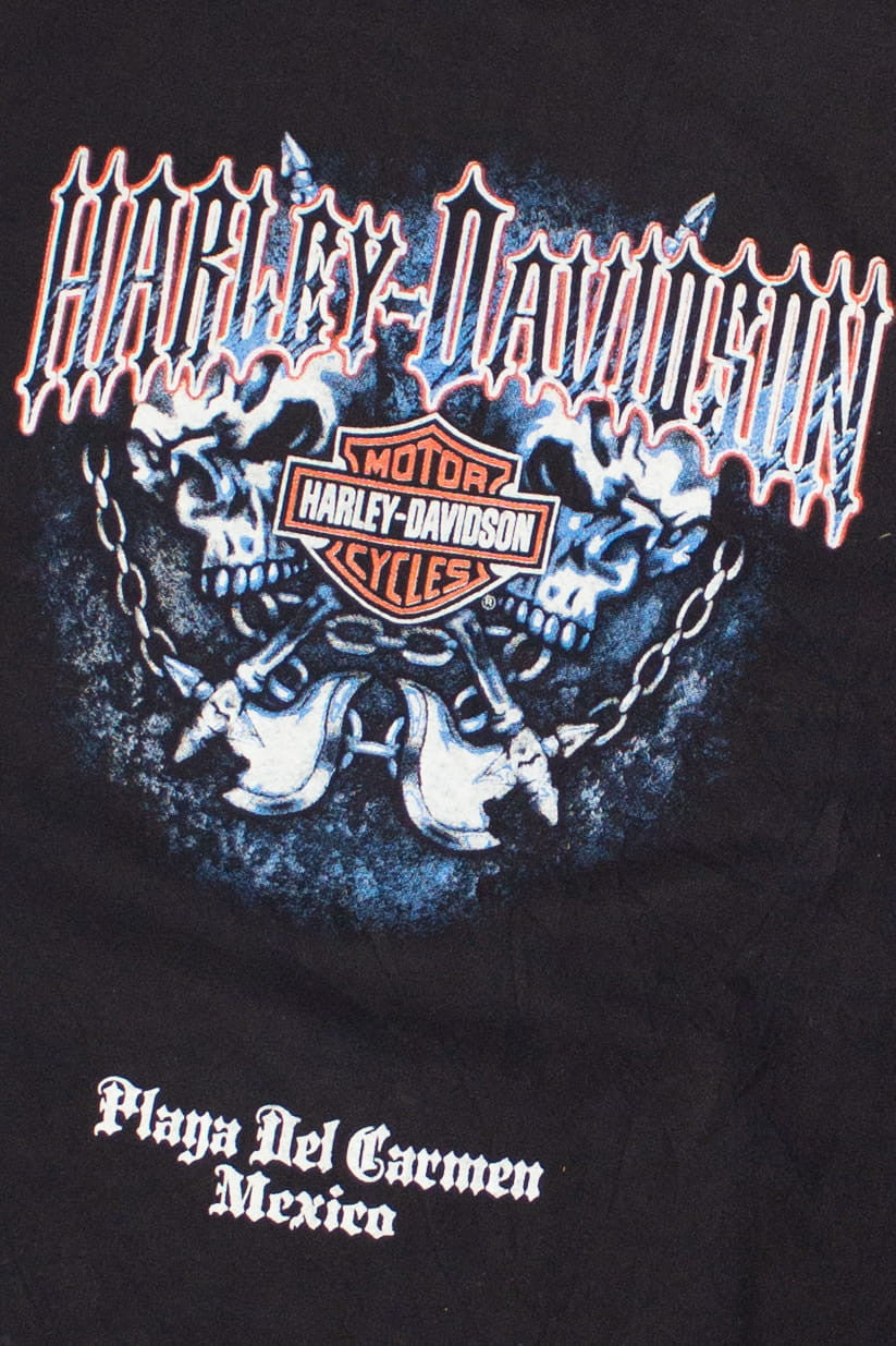 Playa Del Carmen Mexico Harley Davidson T-Shirt