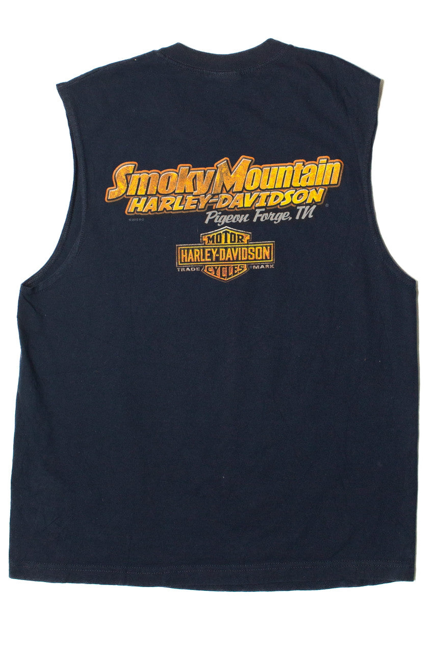 Smoky Mountain Pigeon Forge Tennessee Harley Davidson Tank Top (2015)