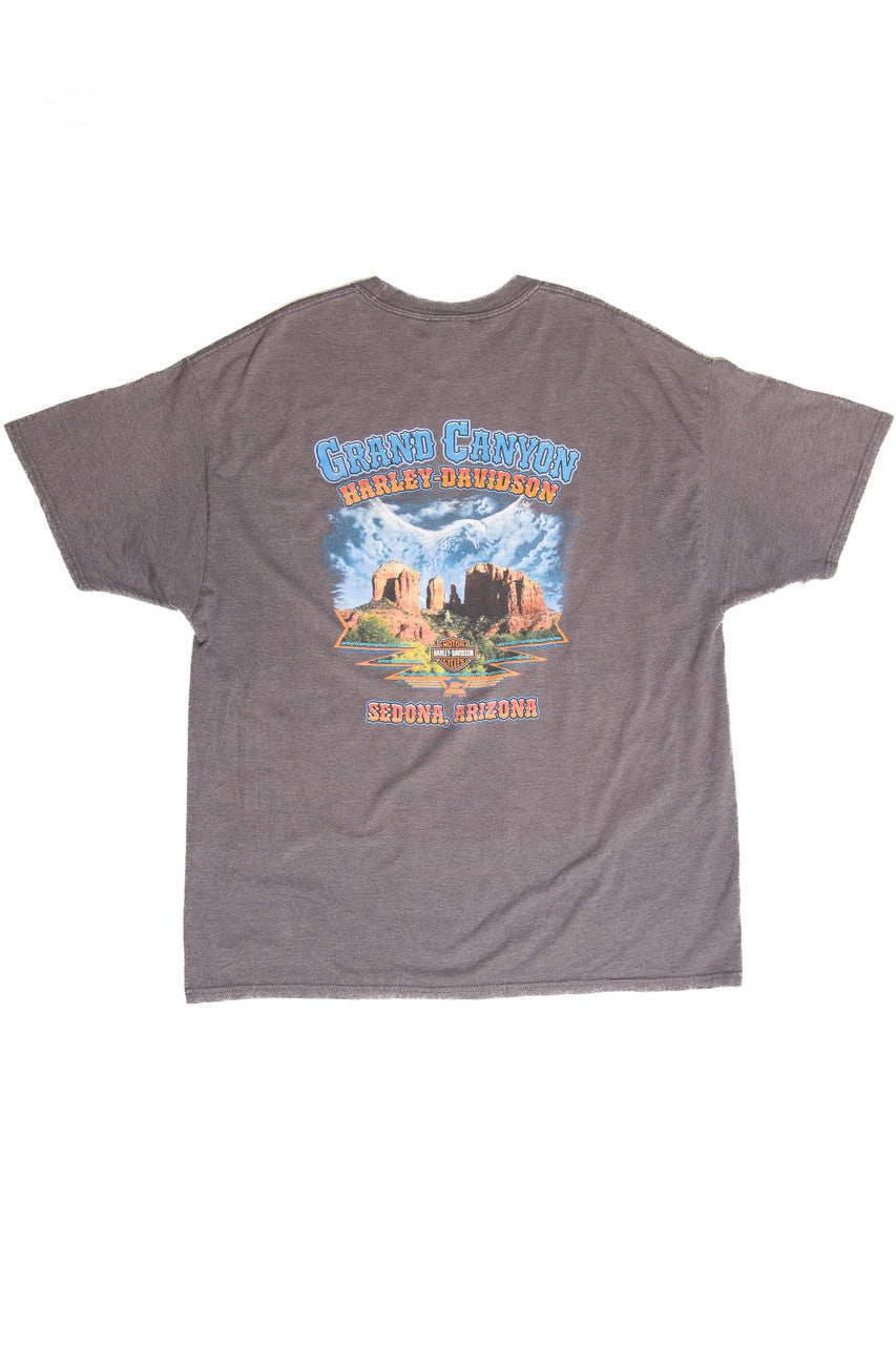 Recycled Harley Davidson Full Service Garage Grand Canyon T-Shirt