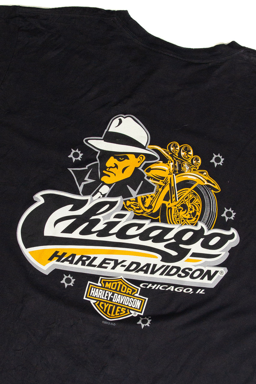 Recycled Chicago IL Harley Davidson T-Shirt