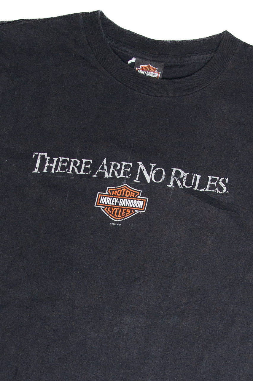 Recycled Harley Davidson No Rules Manchester NH T-Shirt