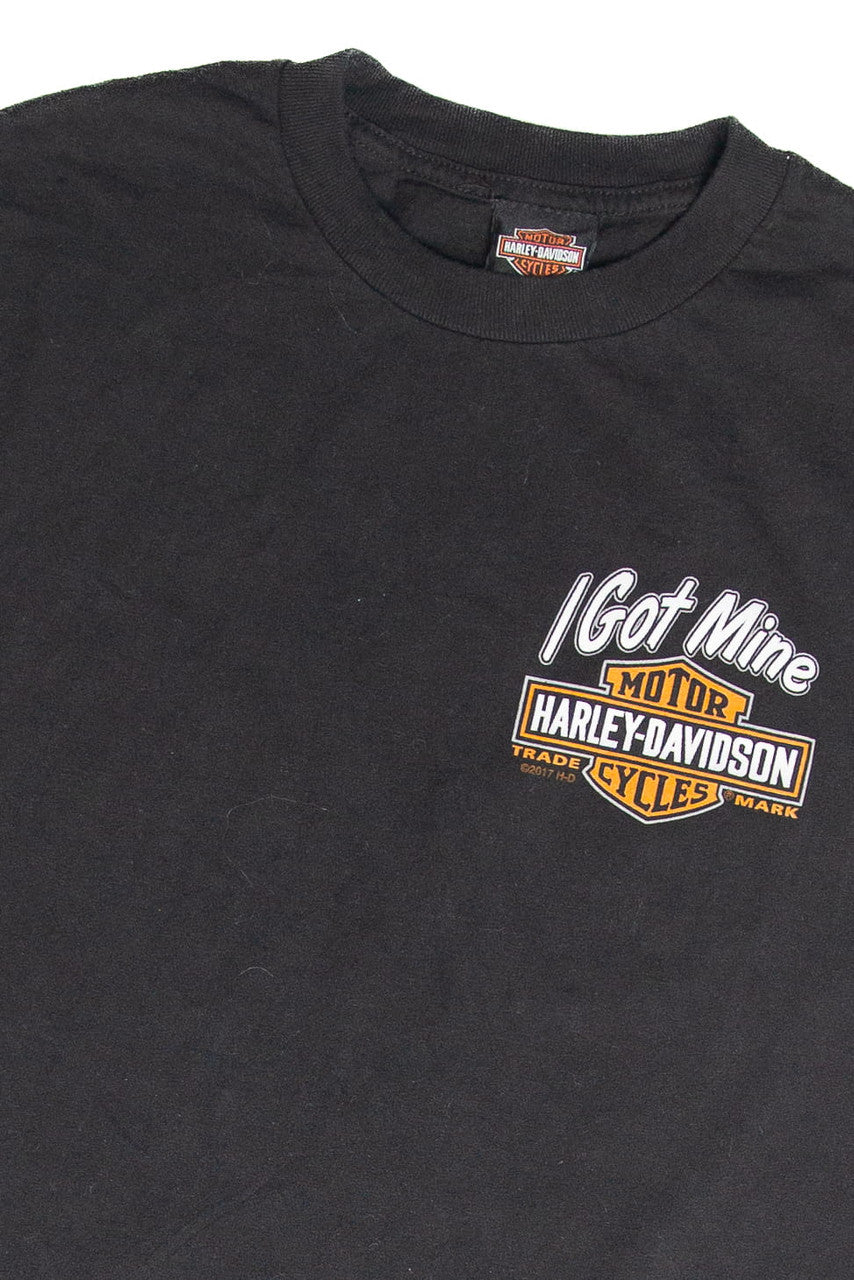 Recycled Cincity Cut Off Harley Davidson T-Shirt