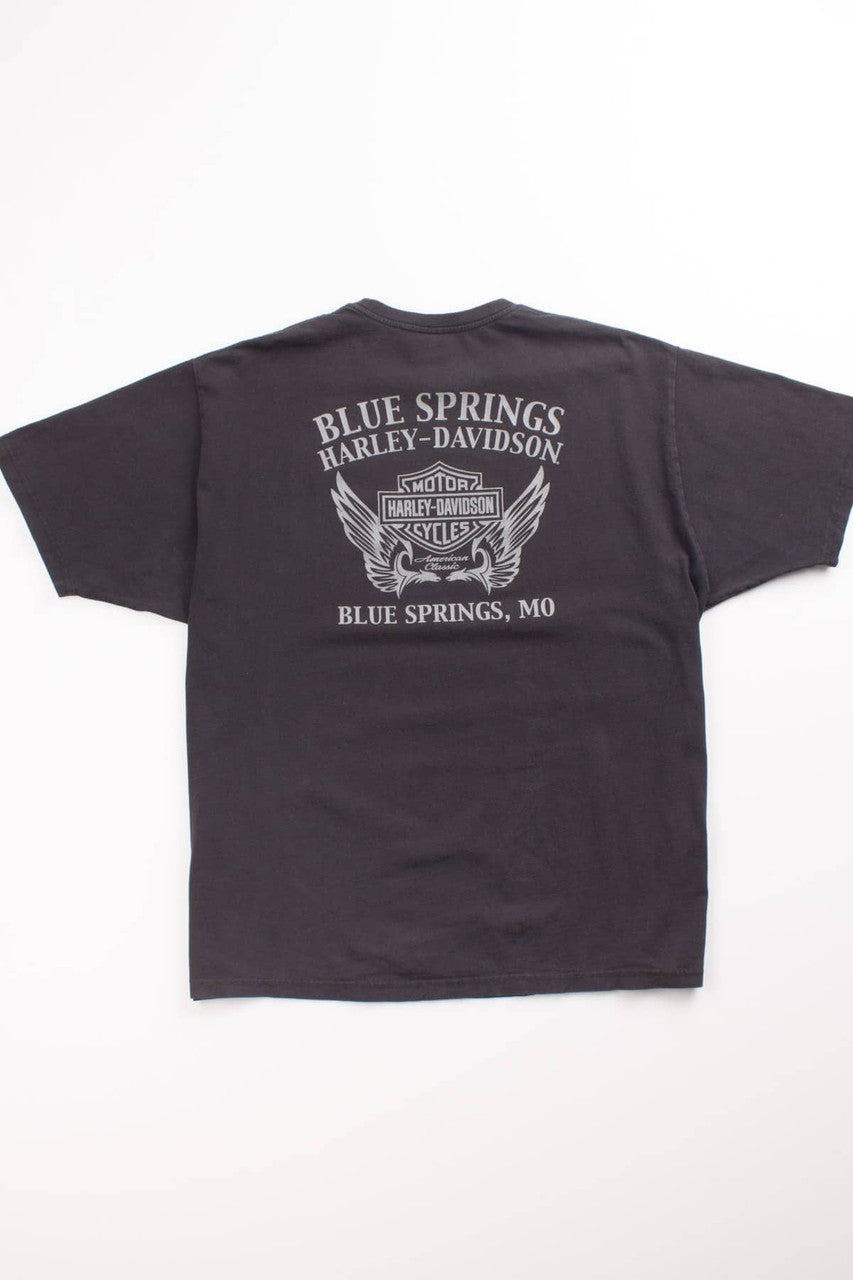 Night Riding Skelton Harley Davidson T-Shirt