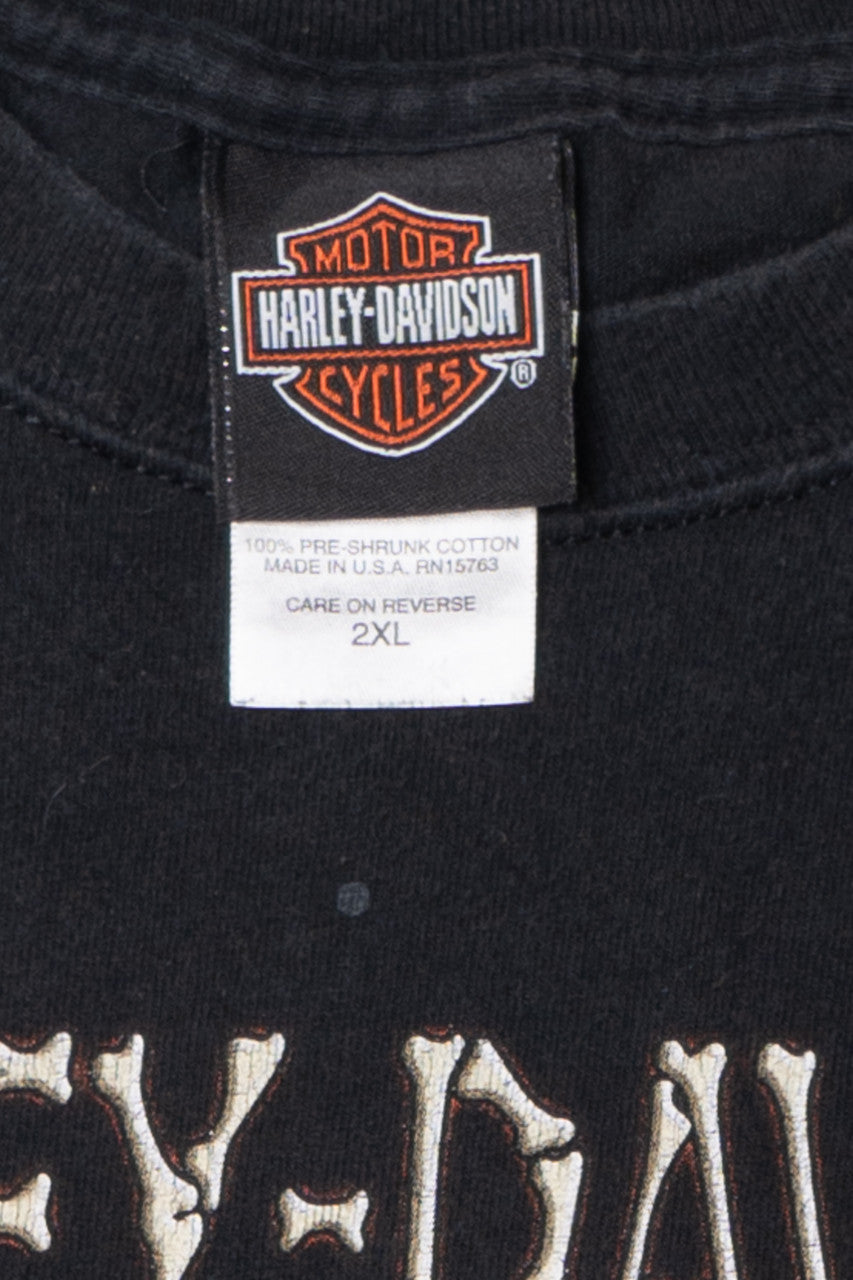 Harley Davidson "Bad To The Bone" Pin-Up T-Shirt