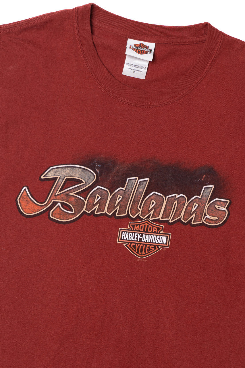 Harley Davidson "Badlands" Scenic Night Sky T-Shirt