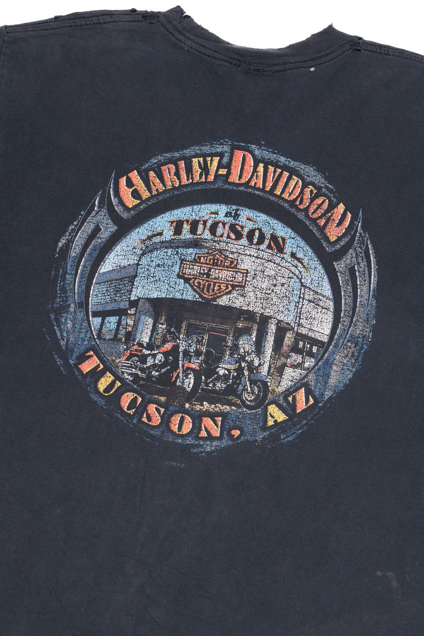 Thrashed Harley Davidson "Tuscon, AZ" T-Shirt