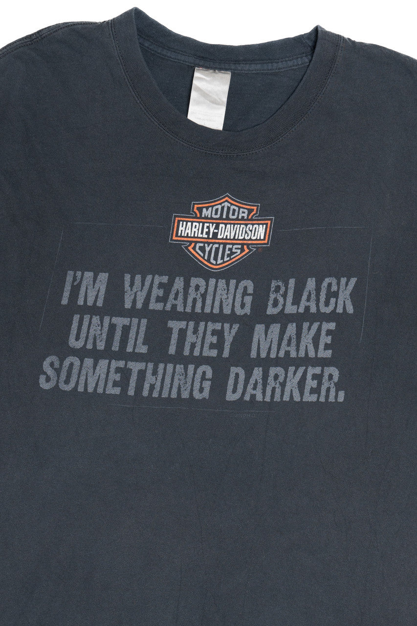 Harley Davidson "Wearing Black Until They Make Something Darker" T-Shirt