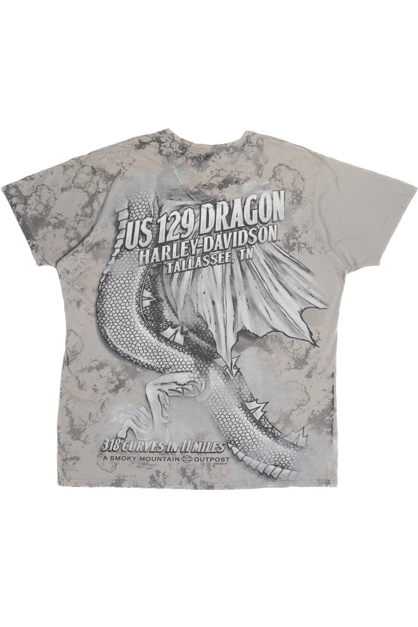 Harley Davidson US 129 Dragon Tallassee, TN V-Neck T-Shirt