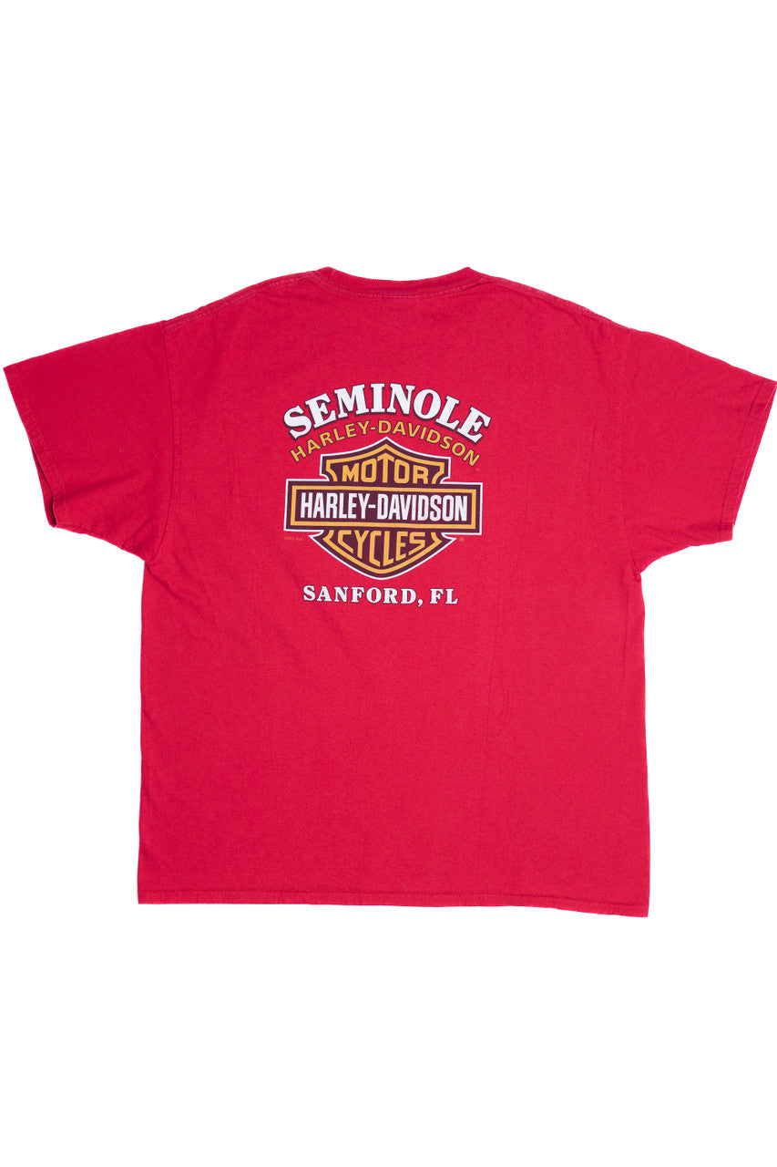 Evil Clown Jester Harley Davidson Seminole Sanford, FL T-Shirt