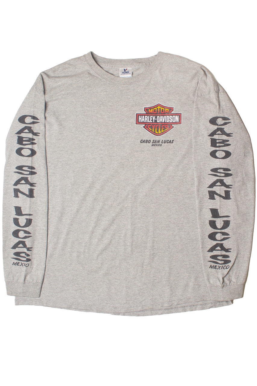 Cabo San Lucas Long Sleeve Harley Davidson T-Shirt