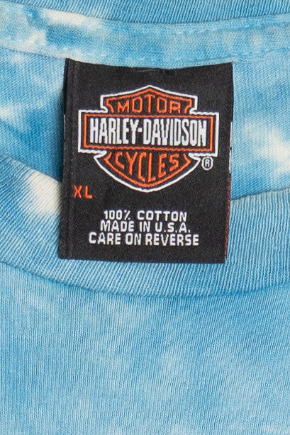 Vintage 1997 "Jim's" Tie Dye Harley Davidson T-Shirt (1990s)
