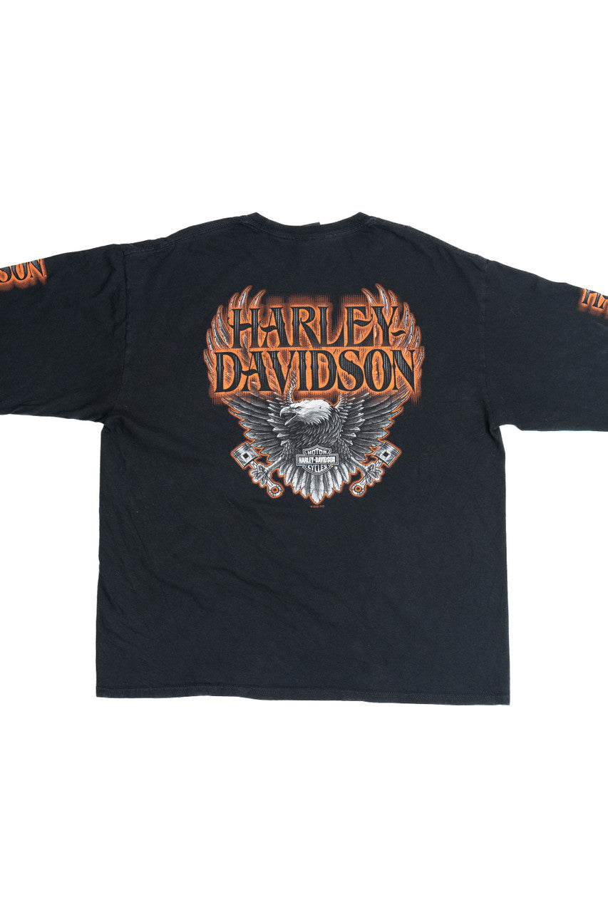 Harley Davidson Wisconsin Eagle Long Sleeve T-Shirt