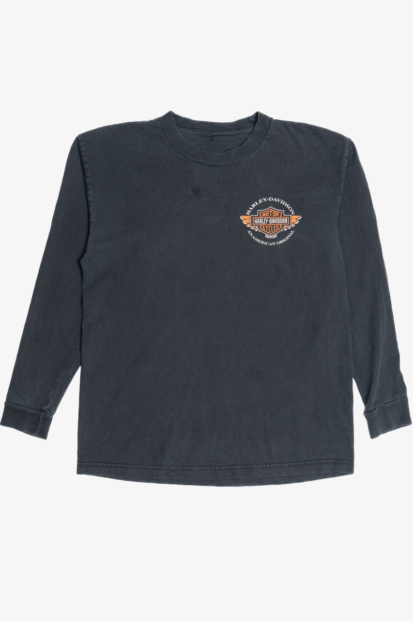 Harley Davidson "An American Original" Faded Long Sleeve T-Shirt (2000s)