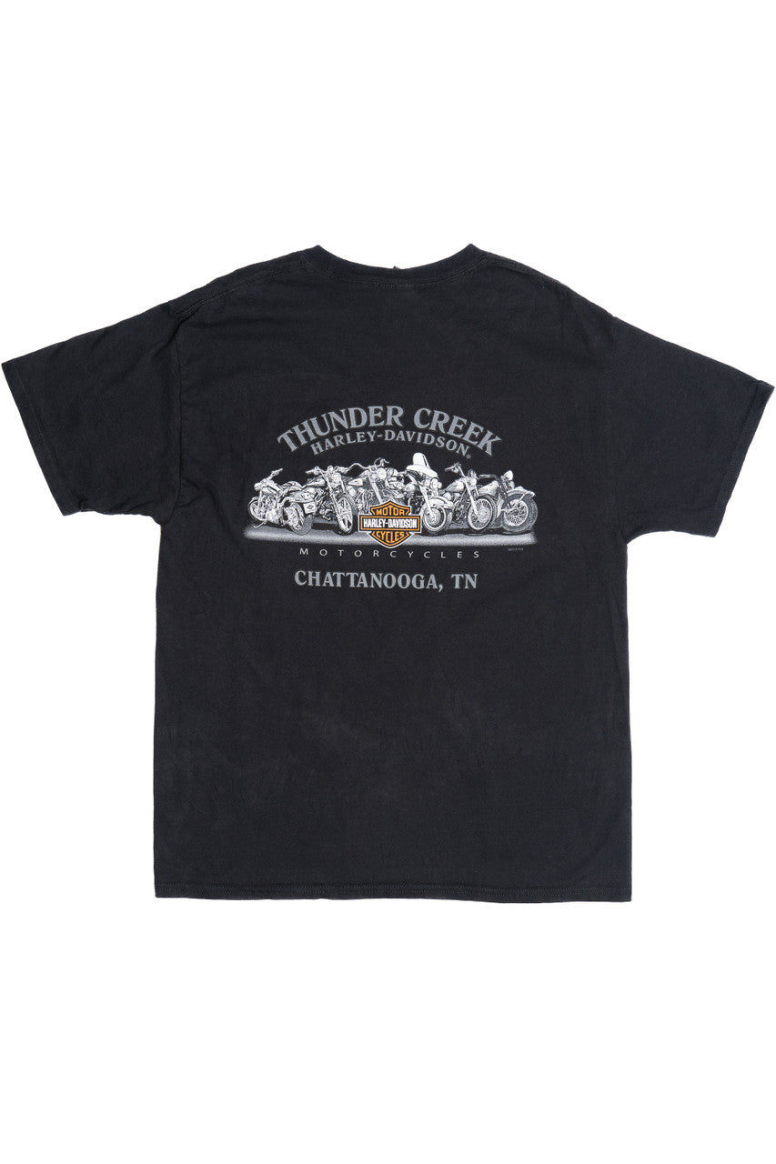 Harley Davidson "Biker To The Bone" "Thunder Creek" Eagle T-Shirt (2010s)