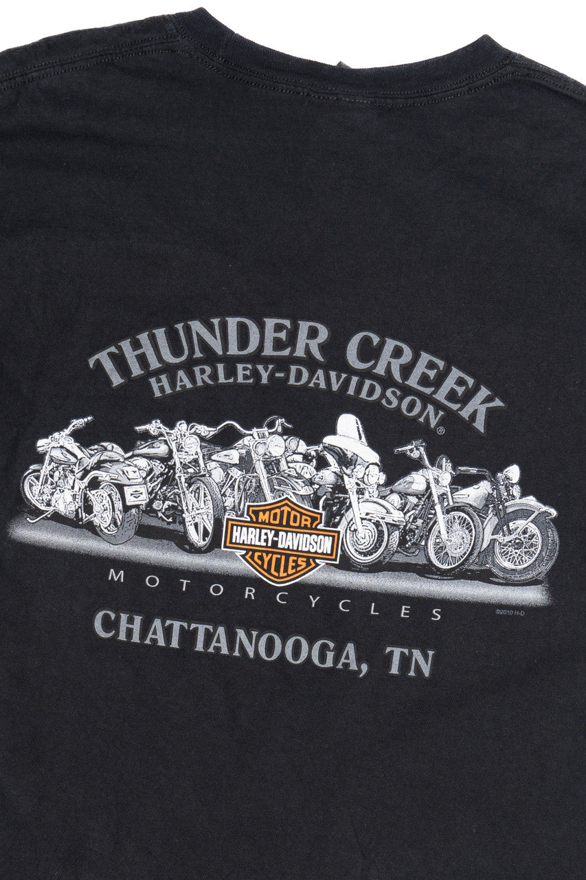 Harley Davidson "Biker To The Bone" "Thunder Creek" Eagle T-Shirt (2010s)
