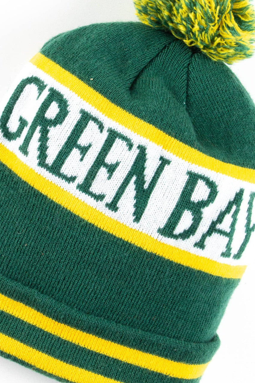 Green Bay Packers Pom Pom Vintage Beanie