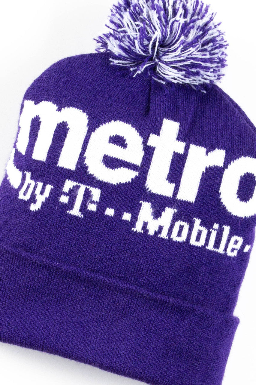 Metro By T-Mobile Pom Pom Vintage Beanie