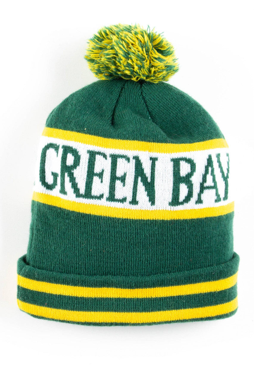Green Bay Packers Pom Pom Vintage Beanie