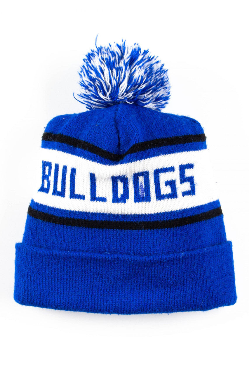 Bulldogs Pom Pom Vintage Beanie