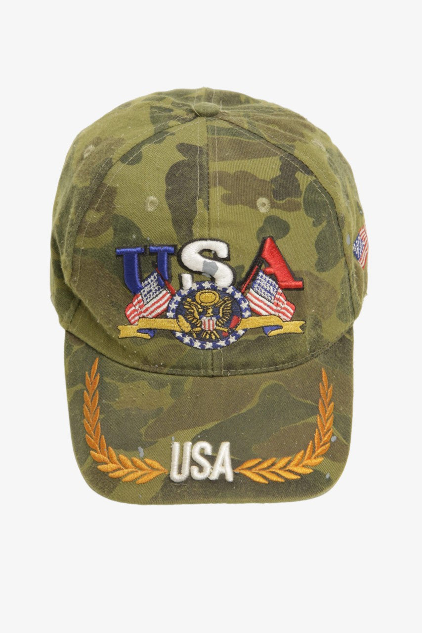Camo USA Velcro Ball Cap